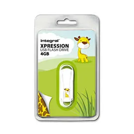 Integral INFD4GBXPRGIRAFFE 4 GB USB 2.0 Flash Bellek Thumbnail 1