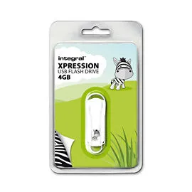 Integral INFD4GBXPRZEBRA 4 GB USB 2.0 Flash Bellek Thumbnail 1