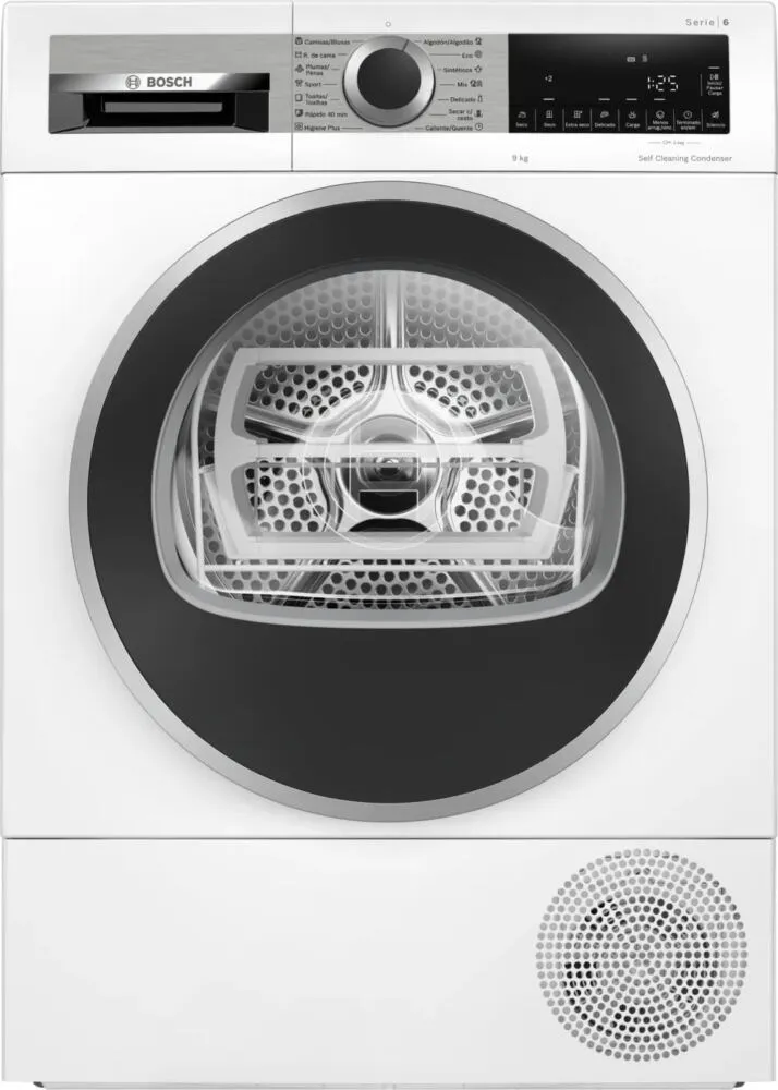 Bosch Serie 6 WQG245D1ES kurutucu Solo Önden yüklemeli 9 kg Beyaz Kurutma Makinesi