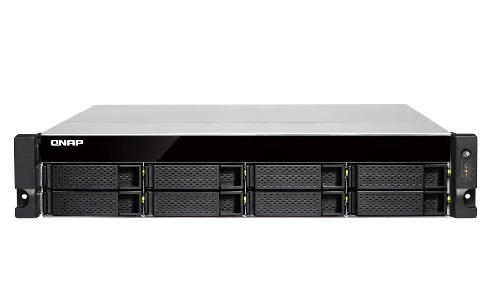 QNAP TS-877XU-RP NAS Yatay (2U) AMD Ryzen™ 5 3600 8 GB DDR4 0 TB QNAP Turbo System Alüminyum, Siyah