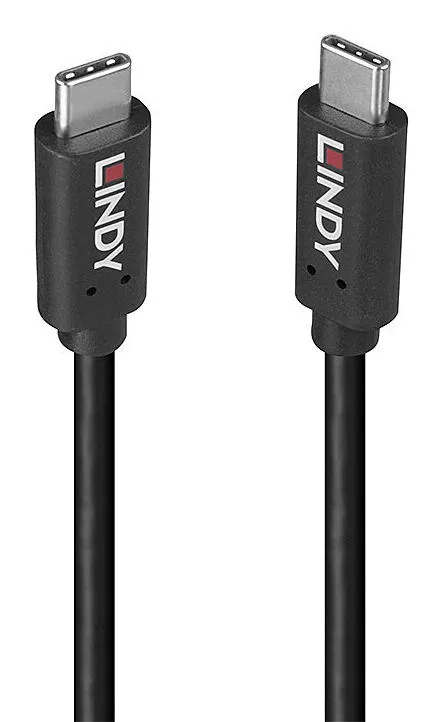 Lindy 36975 USB kablo USB 3.2 Gen 2x2 1,5 m USB C Siyah USB Cihaz