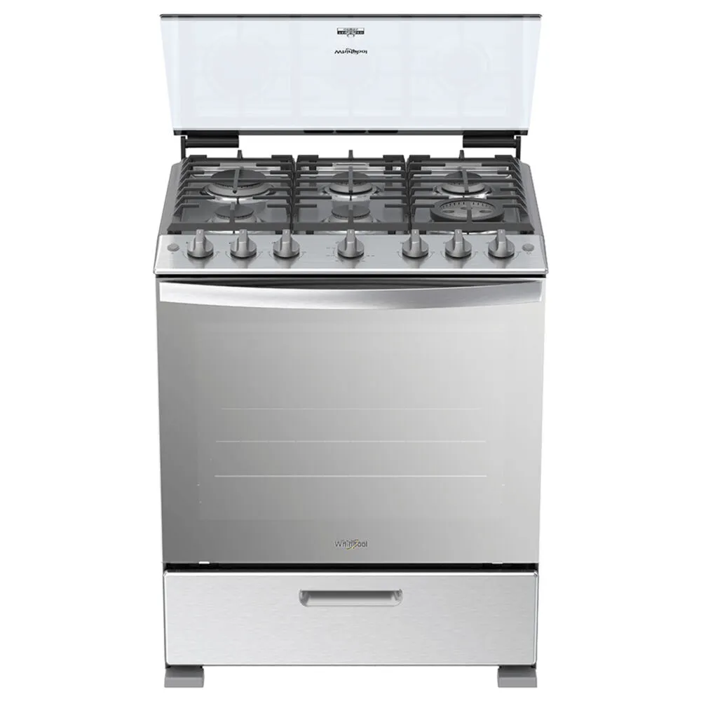 Whirlpool WFR5100S Ocaklı fırın Bağımsız ocak elektrik/ gaz Paslanmaz çelik