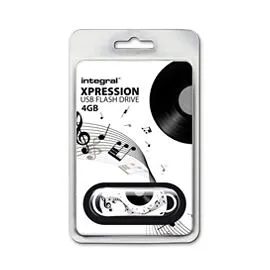 Integral INFD4GBXPRNOTES 4 GB USB 2.0 Flash Bellek USB Flash Sürücüleri Thumbnail 1