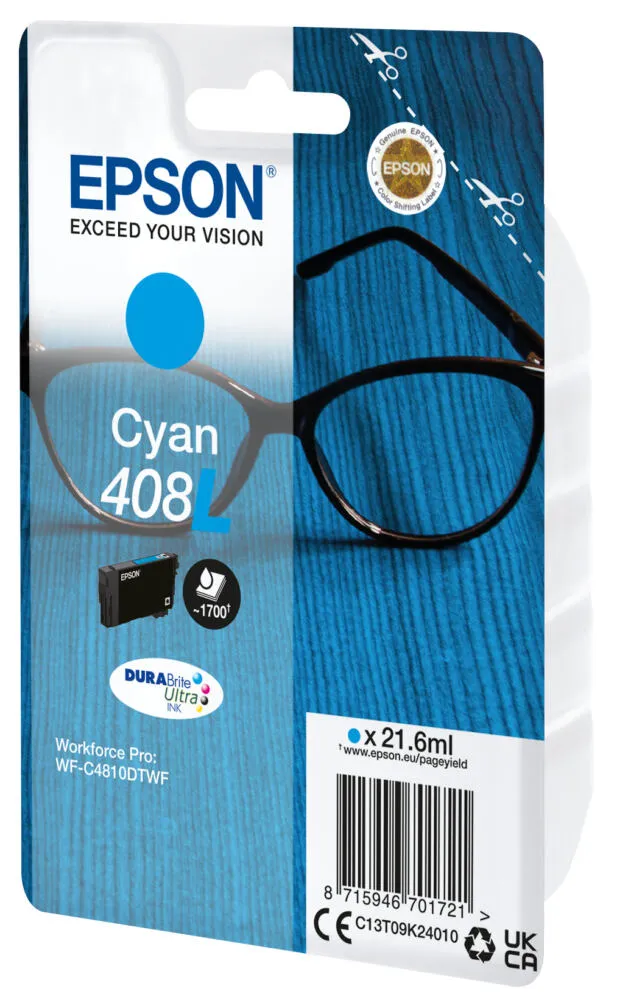 Epson 408L DURABrite Ultra C13T09K24010 Mürekkep Kartuşu Thumbnail 1