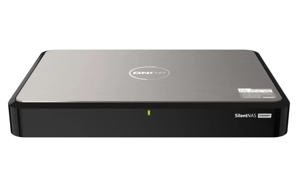 QNAP HS-264 NAS Masaüstü Intel® Celeron® N5105 8 GB 24 TB HDD QNAP Turbo System Siyah