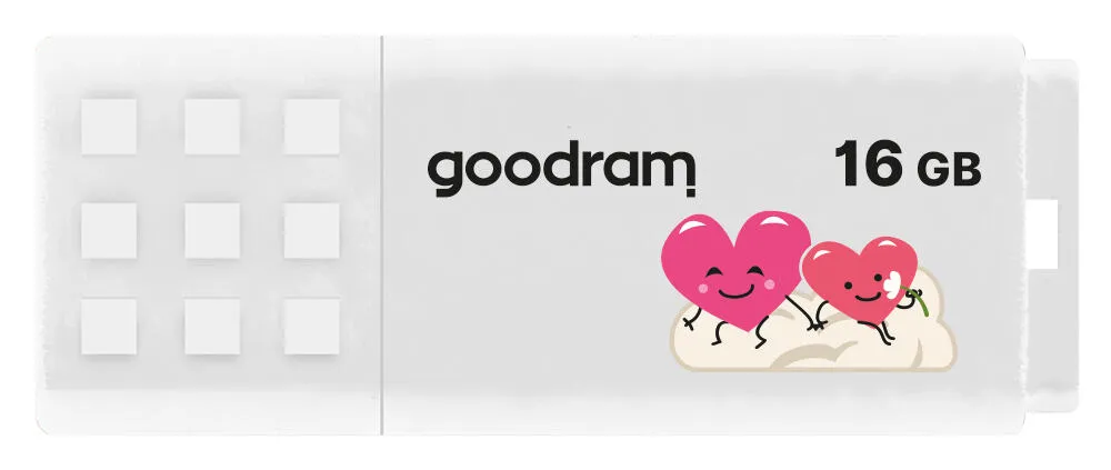 Goodram UME2 Valentine USB flash sürücü 16 GB A tipi USB 2.0 Beyaz Thumbnail 2