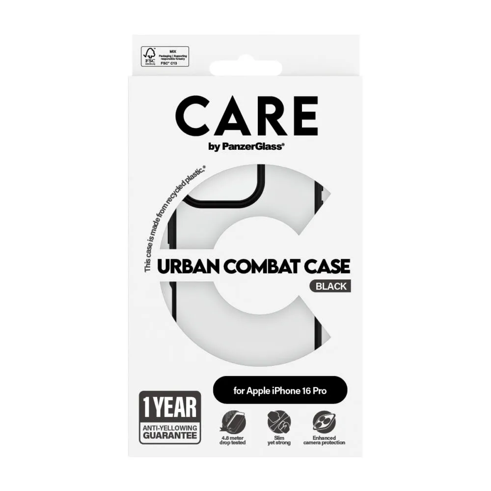 PanzerGlass CARE™ by PanzerGlass® Urban Combat Case Transparent iPhone 16 Pro 1362 Thumbnail 3