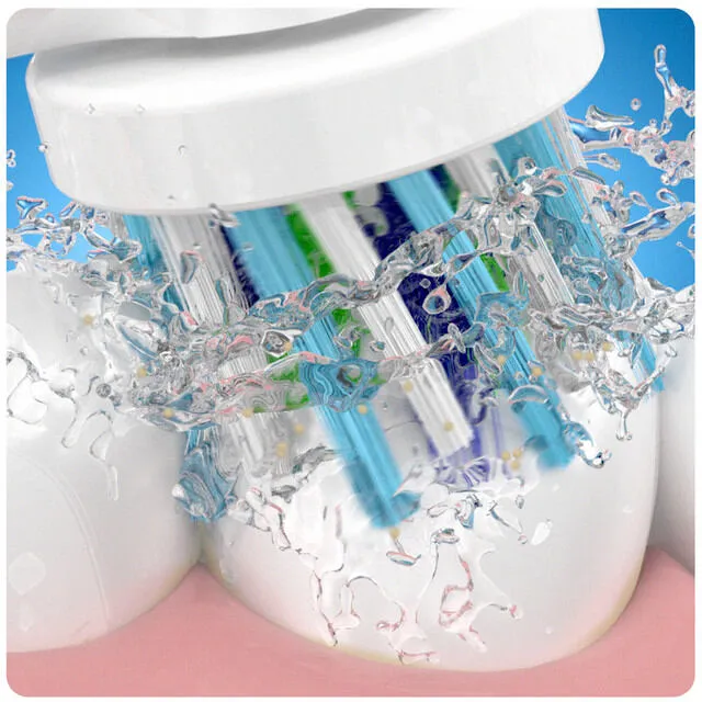 Oral-B PRO 2000 BLUE elektrikli diş fırçası Yetişkin Döner diş fırçası Mavi, Beyaz Thumbnail 3