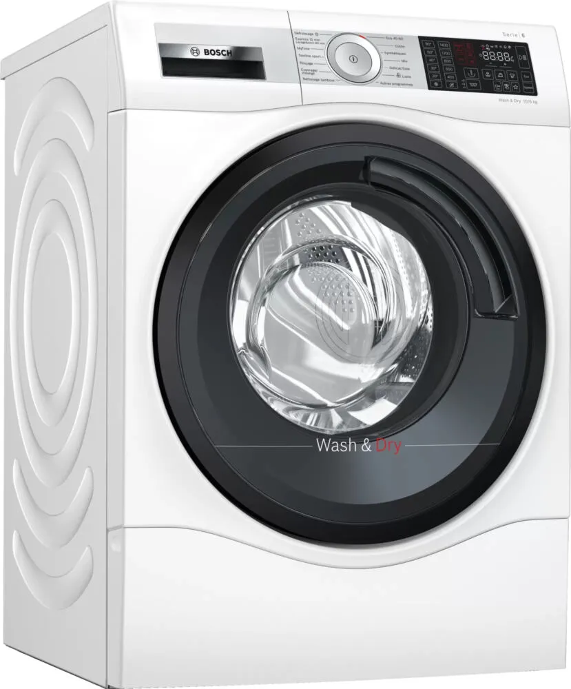 Bosch Serie 6 WDU8H500FF çamaşır kurutma makinesi Solo Önden yüklemeli Beyaz Kurutmalı Çamaşır Makinesi