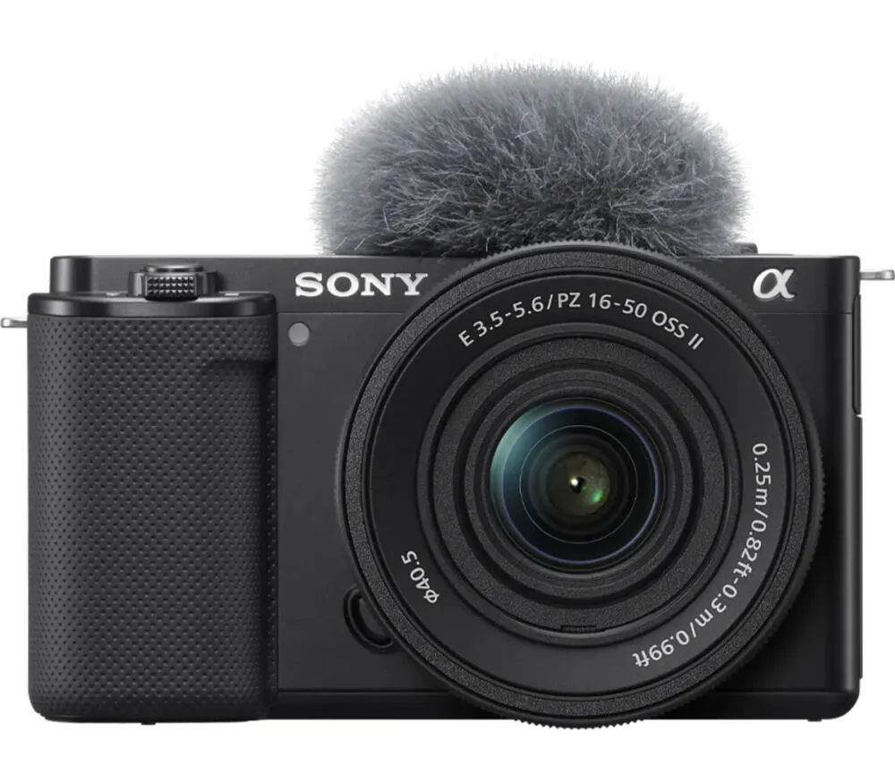 Sony ZV-E10 + E PZ 16-50mm F3.5-5.6 OSS II MILC 24,2 MP CMOS 6000 x 4000 Piksel Siyah Digital Kame