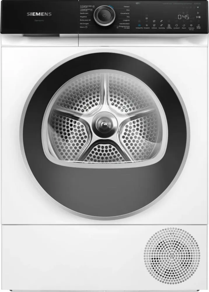 Siemens iQ700 WQ46H2CLNL kurutucu Solo Önden yüklemeli 9 kg Beyaz Kurutma Makinesi