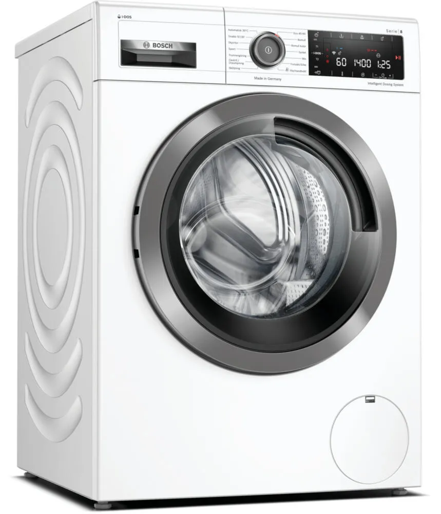 Bosch Serie 8 WAVH8KL9SN çamaşır makinesi Önden yüklemeli 9 kg 1400 RPM Beyaz Çamaşır Makineleri