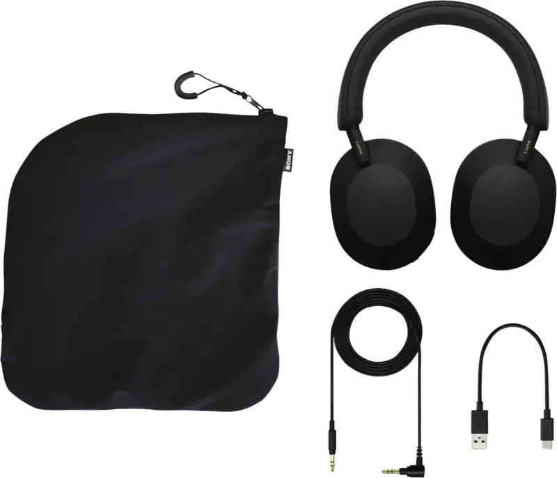 Sony WH-1000XM5 Kulaklık Kablolu & Kablosuz Saç bandı Aramalar/Müzik Bluetooth Siyah Thumbnail 6