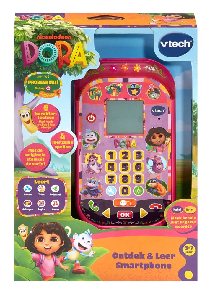 VTech Dora Ontdek & Leer Smartphone 80-580823 Thumbnail 8