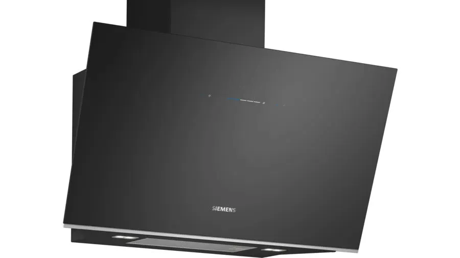 Siemens iQ700 LC91KLT60B ocak bacası Duvara monteli Siyah 441 m³/Saat Davlumbaz ve Aspiratö