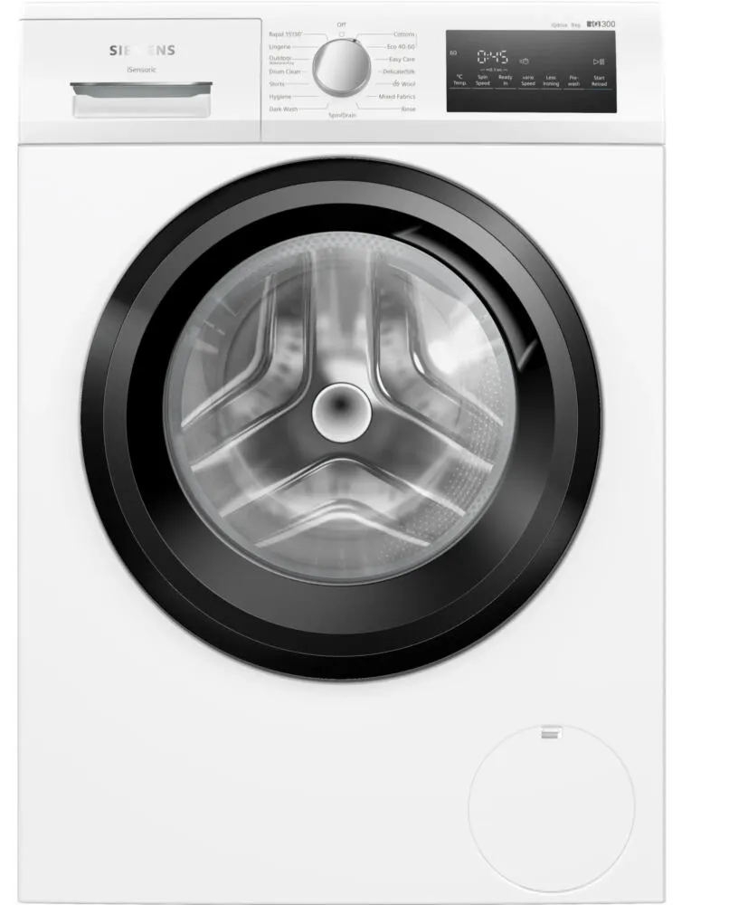 Siemens iQ300 WM14NK08GB çamaşır makinesi Önden yüklemeli 8 kg 1400 RPM Beyaz Çamaşır Makineleri