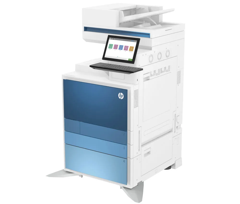 HP LaserJet Flow E877z Multifunction Renkli alnızca Ethernet 5QK08A Lazer Wi-Fi Çok Fonksiyonlu Yazıcı Thumbnail 7