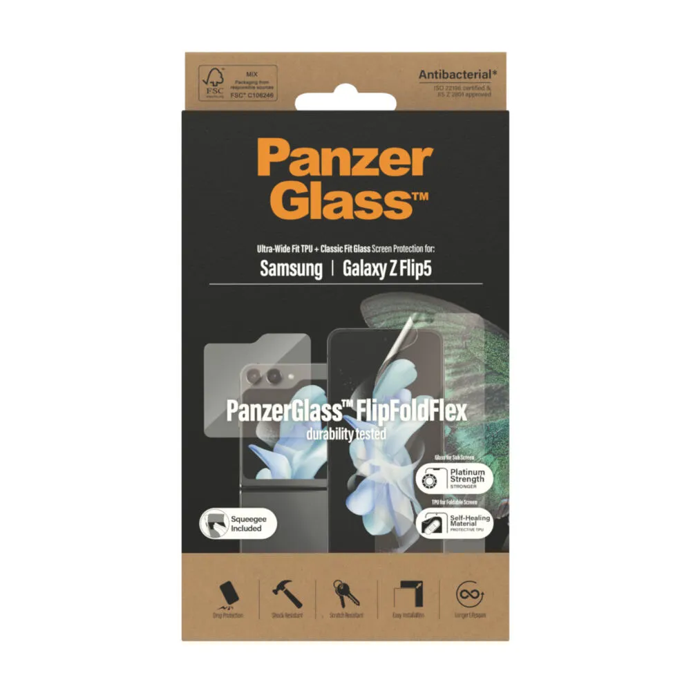 PanzerGlass® Screen Protectors Samsung Galaxy Z Flip 5G | Glass & Film 7338 Thumbnail 4