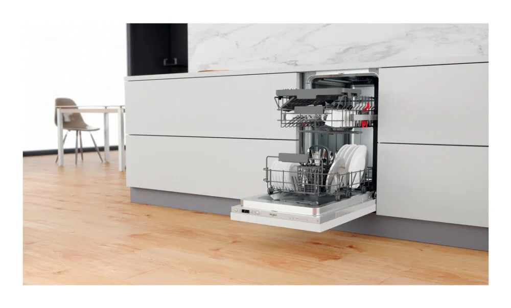 Whirlpool WSIC3M27CUKN 10 Kişilik 6 Programlı Ankastre Bulaşık Makinesi Thumbnail 4