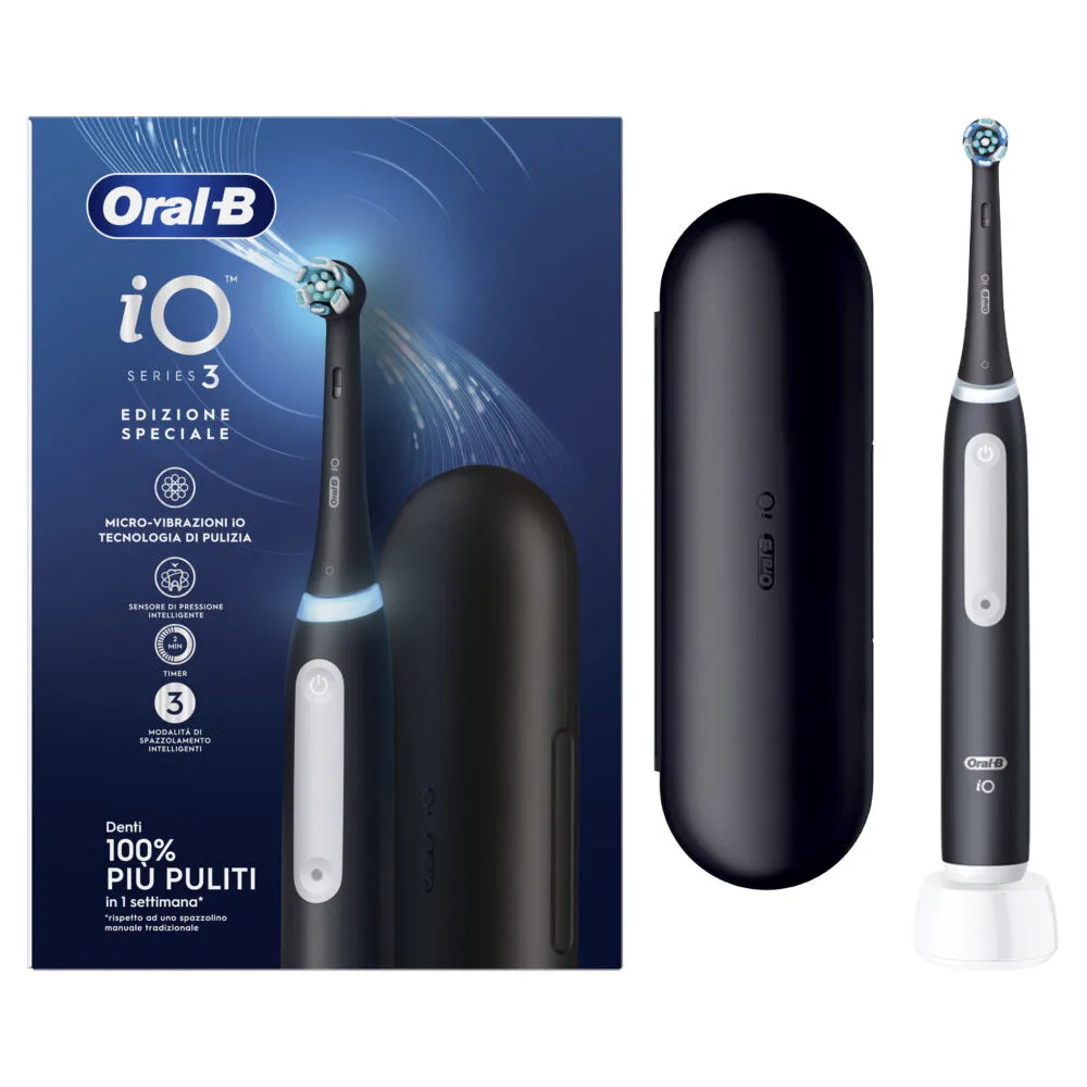 Oral-B 80807630 elektrikli diş fırçası Yetişkin Siyah, Beyaz Thumbnail 1