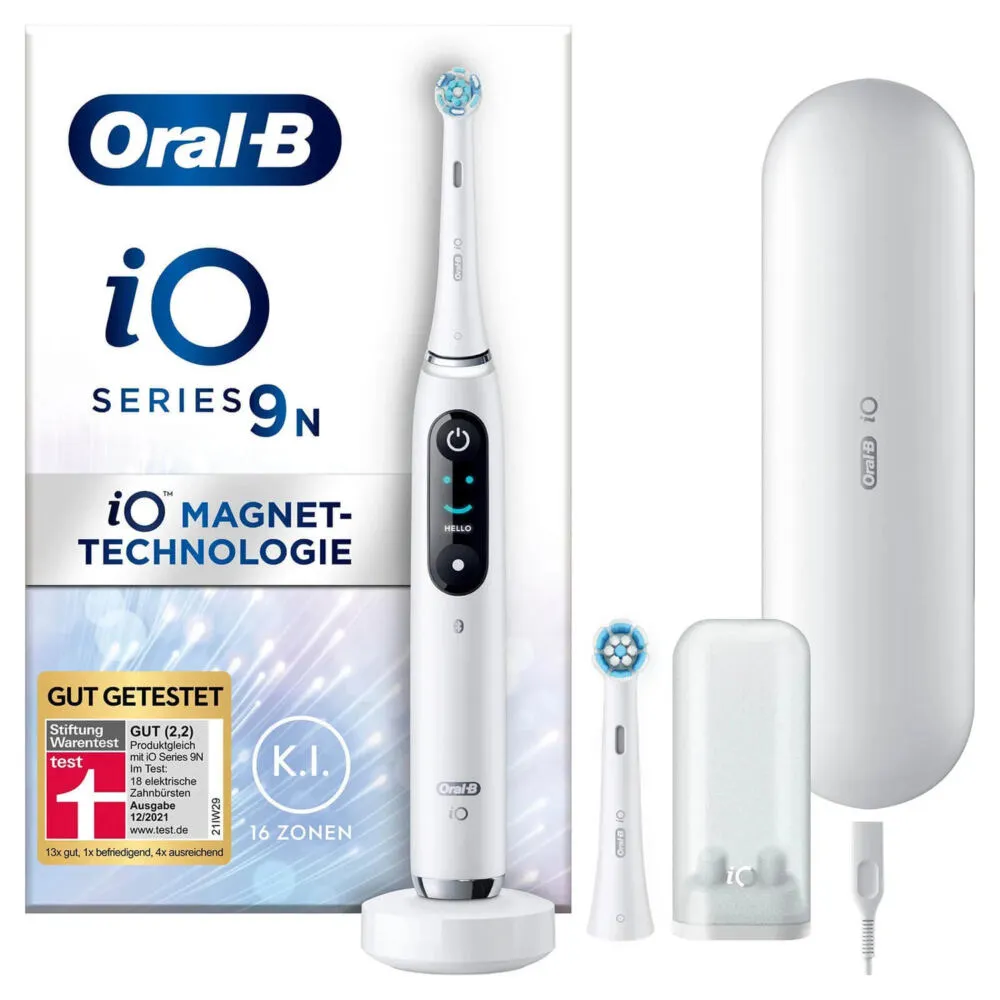 Oral-B iO 9 Yetişkin Titreşimli diş fırçası Beyaz Şarjlı Diş Fırçaları