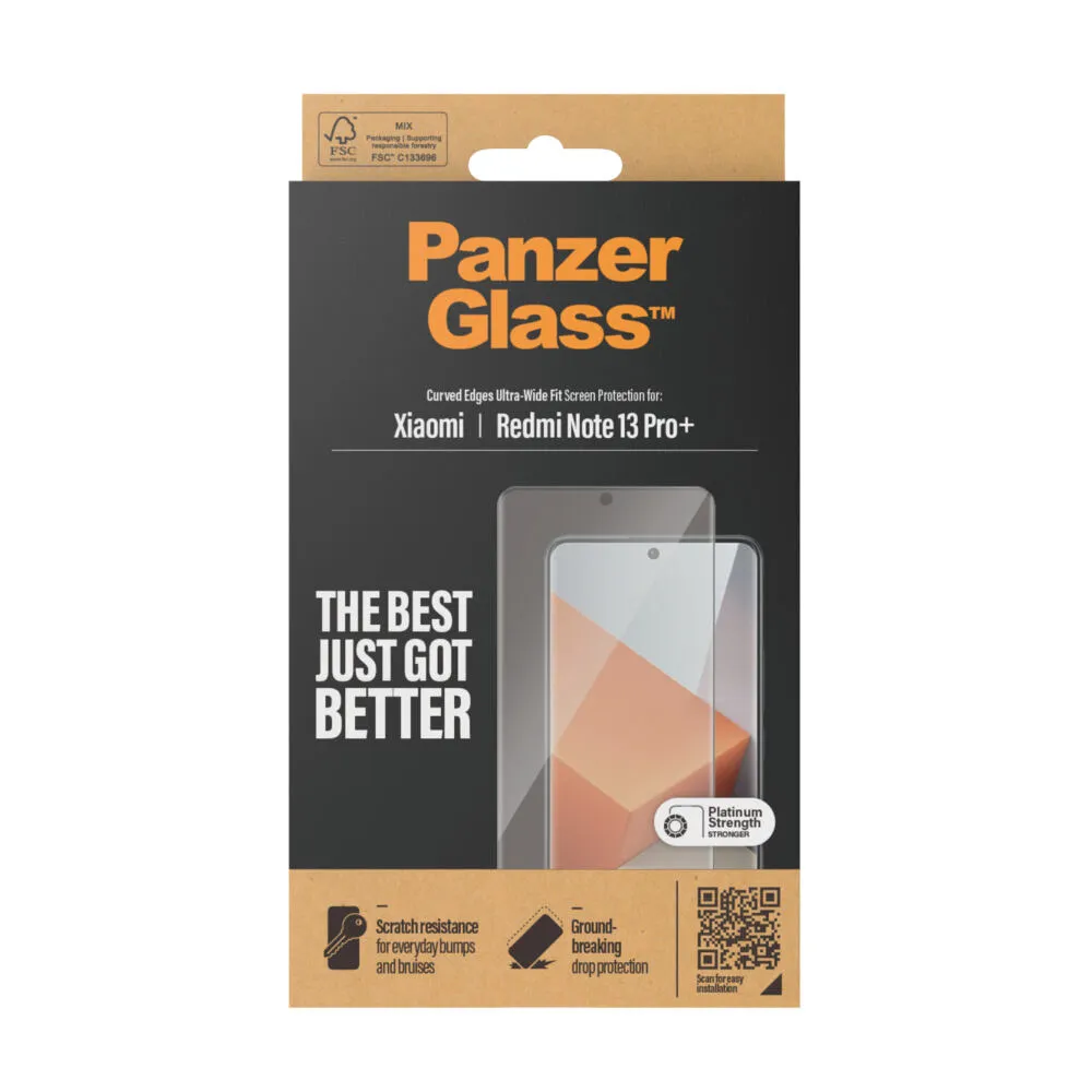 PanzerGlass® Screen Protector Xiaomi Redmi Note 13 Pro+ | Ultra-Wide Fit 8072 Thumbnail 1