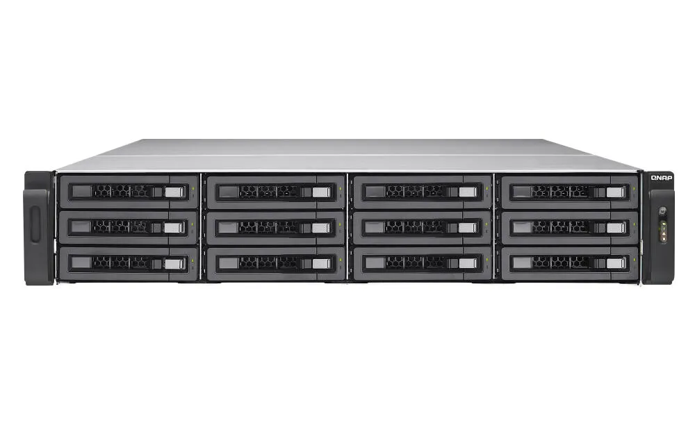 QNAP TS-EC1280U RP NAS Yatay (2U) Intel® Xeon® E3 V3 İşlemci Ailesi E3-1200V3 4 GB DDR3 72 TB HDD QNAP QTS Alüminyum, Siyah