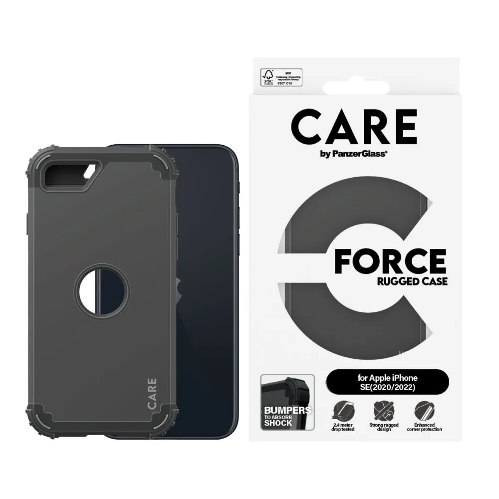 PanzerGlass CARE™ by PanzerGlass® Case Black FORCE iPhone SE (2020, 2022) 1988 Thumbnail 1