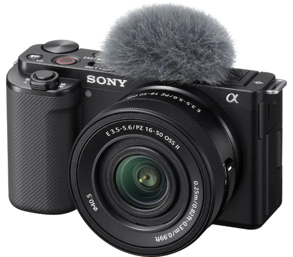 Sony ZV-E10 + E PZ 16-50mm F3.5-5.6 OSS II MILC 24,2 MP CMOS 6000 x 4000 Piksel Siyah Thumbnail 2