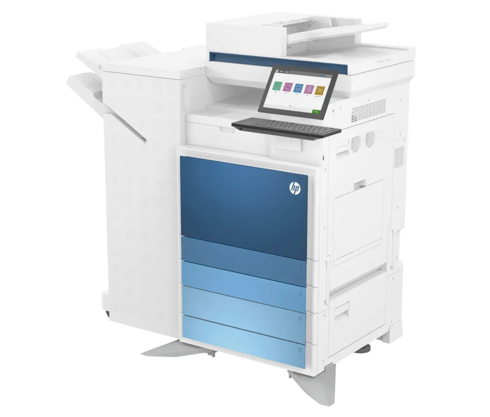 HP LaserJet Flow E786z Multifunction Renkli alnızca Ethernet 5QJ94A Lazer Çok Fonksiyonlu Yazıcı Thumbnail 4