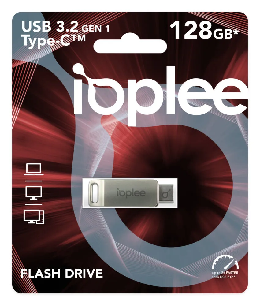 IOPLEE U3C128 IOPU3C128 128 GB Type-C USB 3.2 Flash Bellek Thumbnail 1