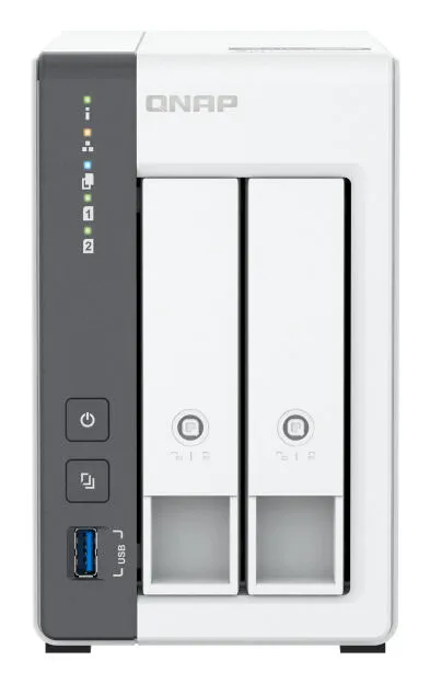 QNAP TS-216G NAS Dikey (Tower) Cortex-A55 4 GB 32 TB HDD Beyaz Thumbnail 1