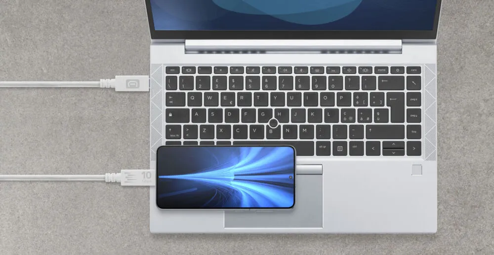 Cellularline 8018080477218 USBDATA31C2C1MW USB C to USB C (1,5 m) USB Kablosu Thumbnail 5