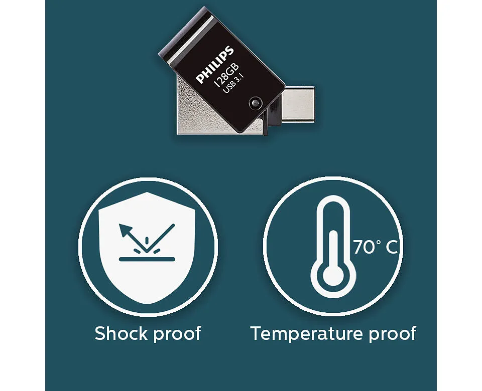 Philips FM12DC152B/00 128 GB USB 3.2 Flash Bellek Thumbnail 1