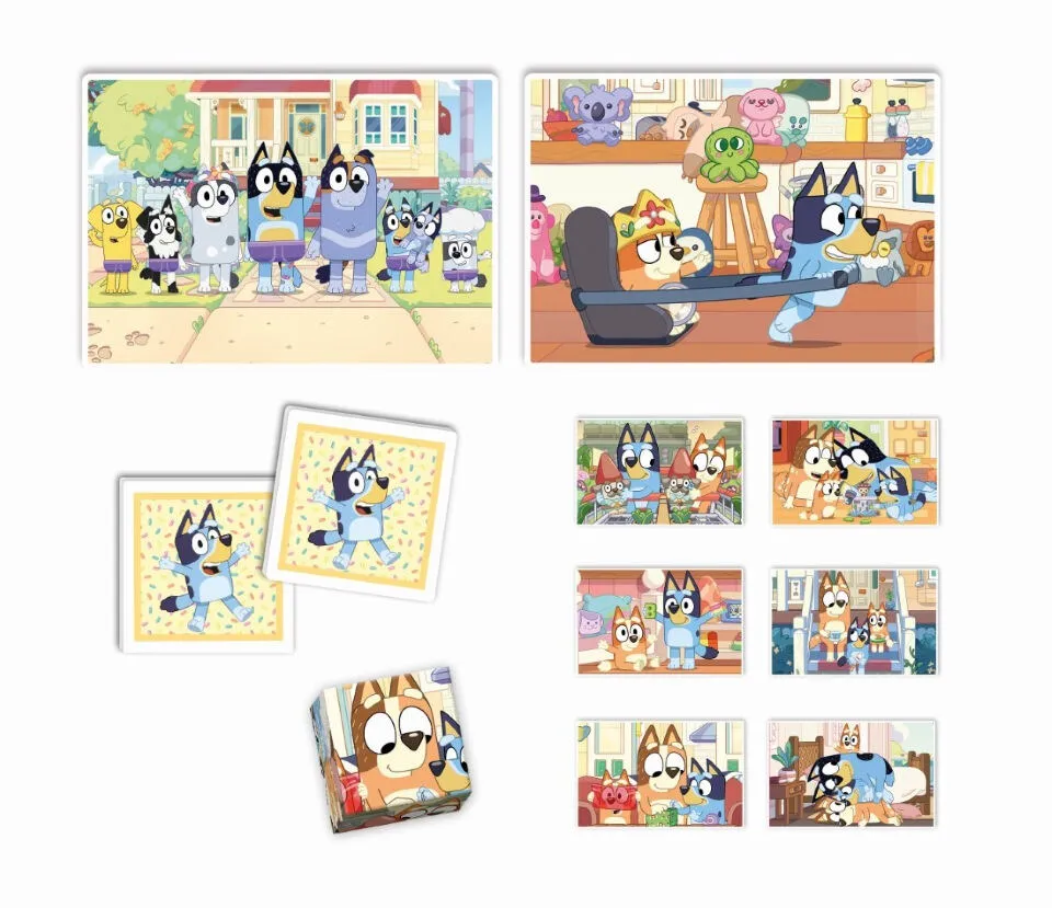Clementoni Boîte de jeu 4 en 1 Bluey Edukit 18320 Thumbnail 5