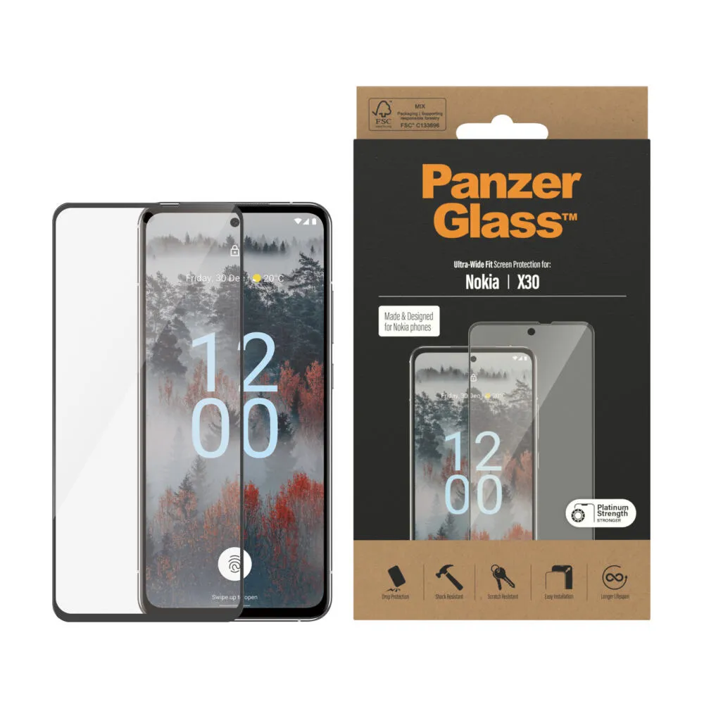 PanzerGlass® Screen Protector Nokia X30 | Ultra-Wide Fit 6798 Thumbnail 2