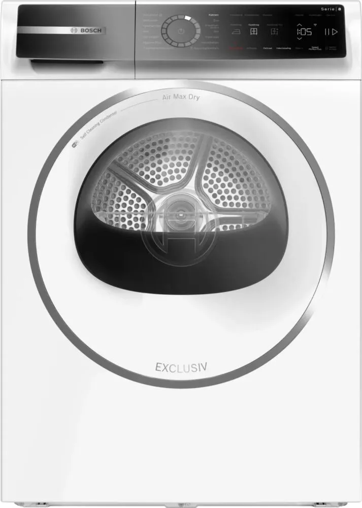 Bosch Serie 8 WRB247C9NL kurutucu Solo Önden yüklemeli 9 kg Beyaz Kurutma Makinesi