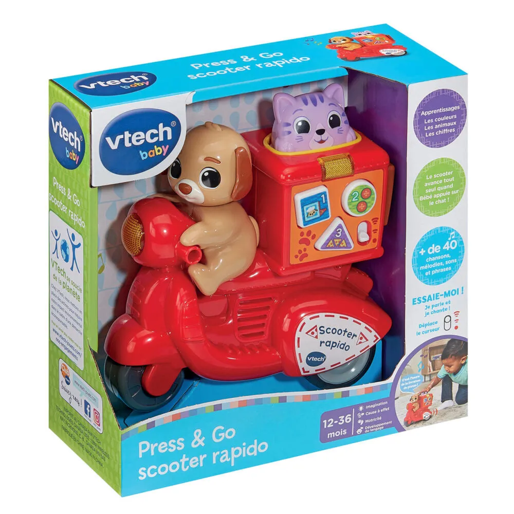 VTech Baby Press & Go Scooter Rapido 80-586605 Thumbnail 7