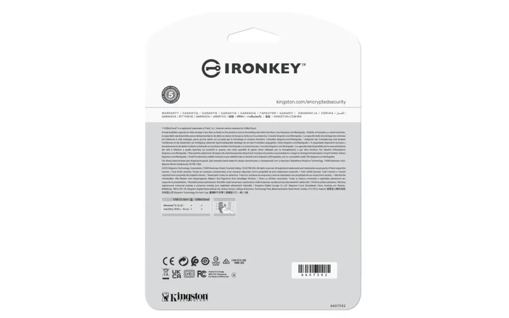 Kingston Technology IronKey Locker+ 50 IKLP50/64GB 64 GB USB 3.2 Flash Bellek Thumbnail 5
