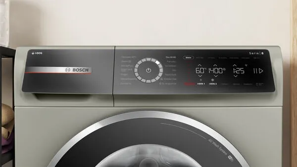 Bosch Serie 8 WGB254AXTR çamaşır makinesi Önden yüklemeli 10 kg 1400 RPM Gümüş Çamaşır Makineleri