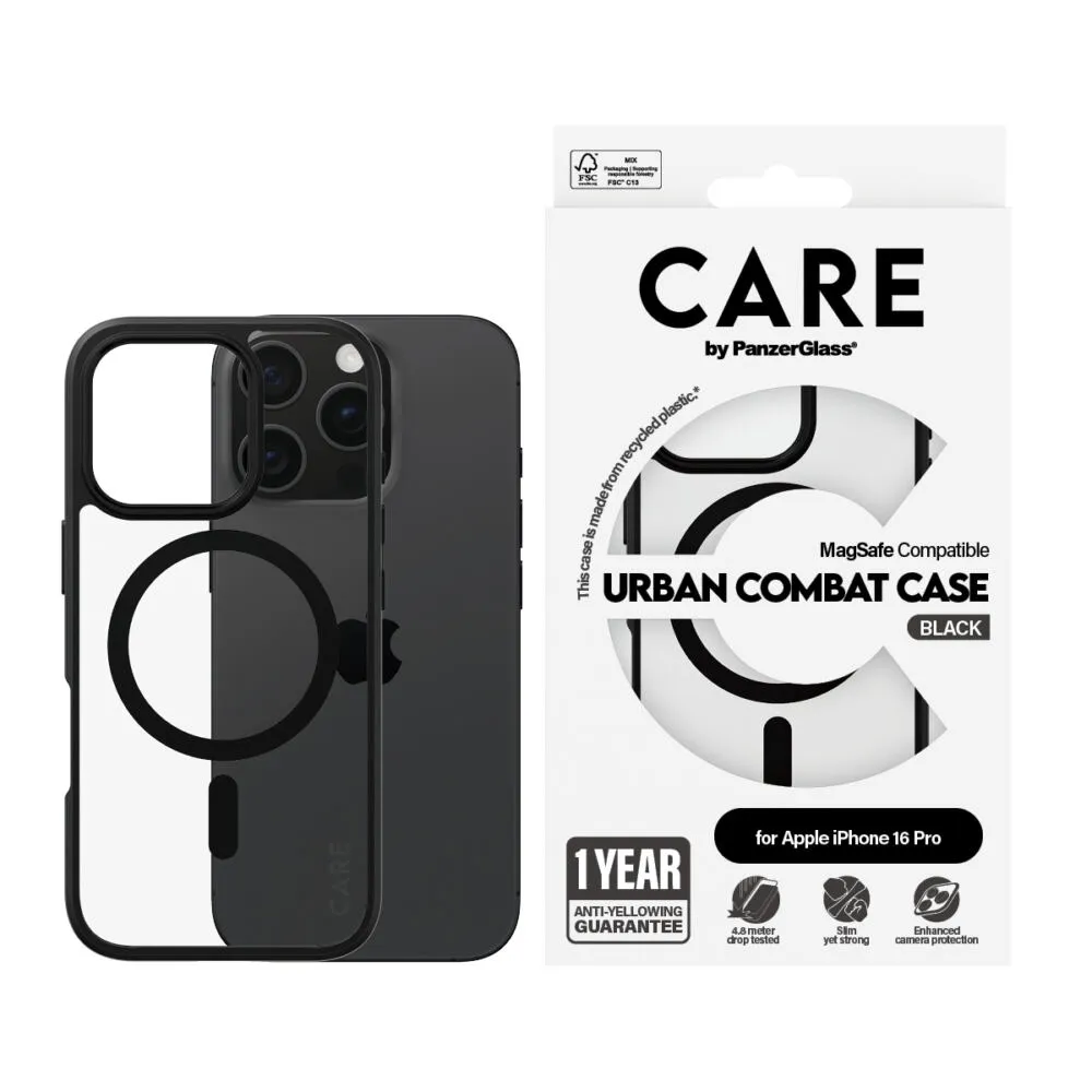PanzerGlass CARE™ by PanzerGlass® Urban Combat Case Transparent & MagSafe iPhone 16 Pro 1358 Thumbnail 2
