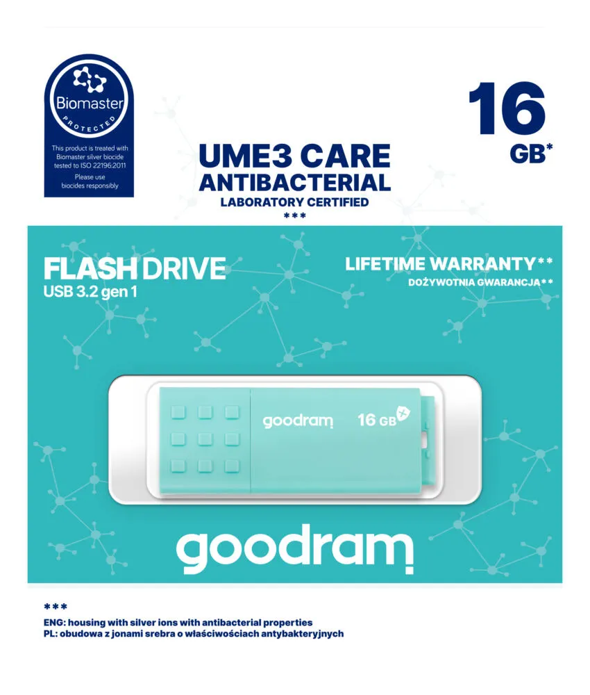Goodram USB 3.0 UME3 CARE 16 GB UME3-0160CRR11 3.2 Flash Bellek Thumbnail 11