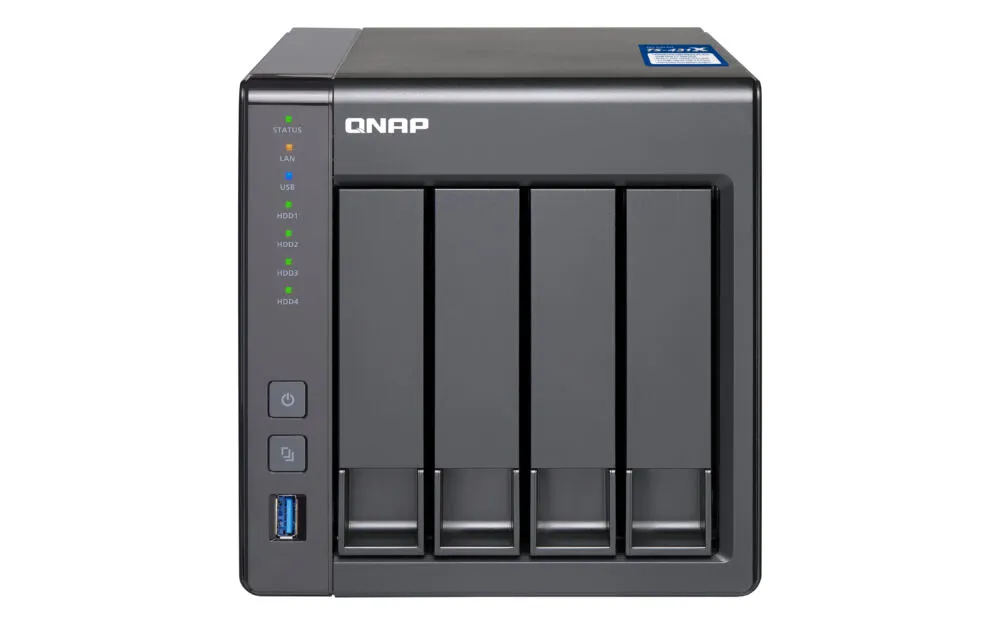 QNAP TS-431X NAS Dikey (Tower) Annapurna Labs Alpine AL-212 2 GB DDR3 4 TB HDD QNAP Turbo System Siyah