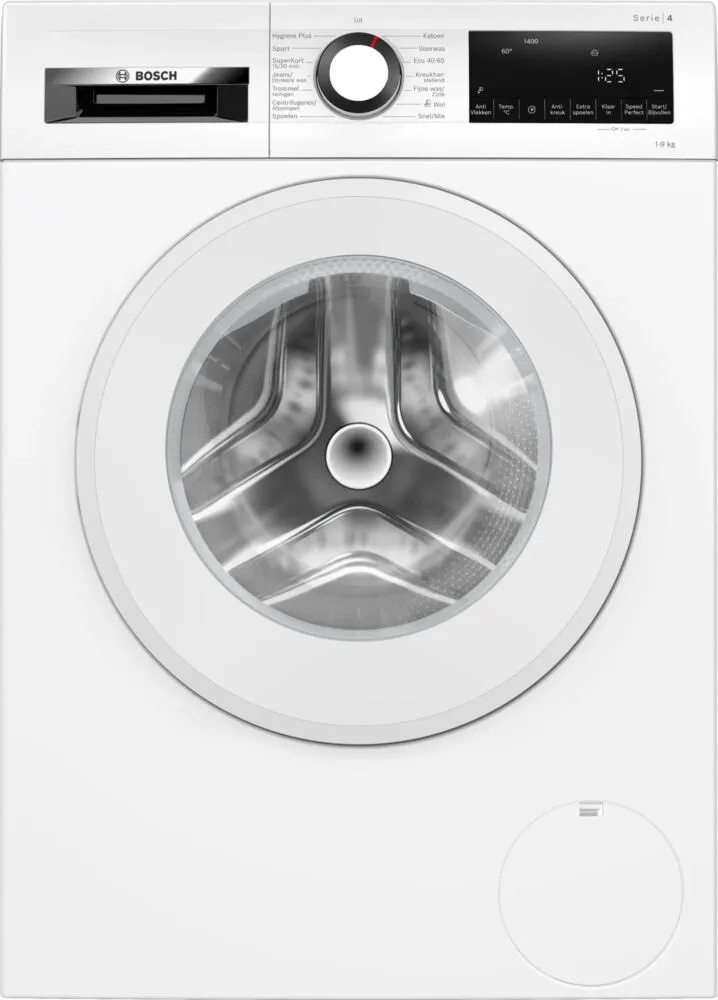 Bosch Serie 4 WGG04407NL çamaşır makinesi Önden yüklemeli 9 kg 1400 RPM Beyaz Çamaşır Makineleri
