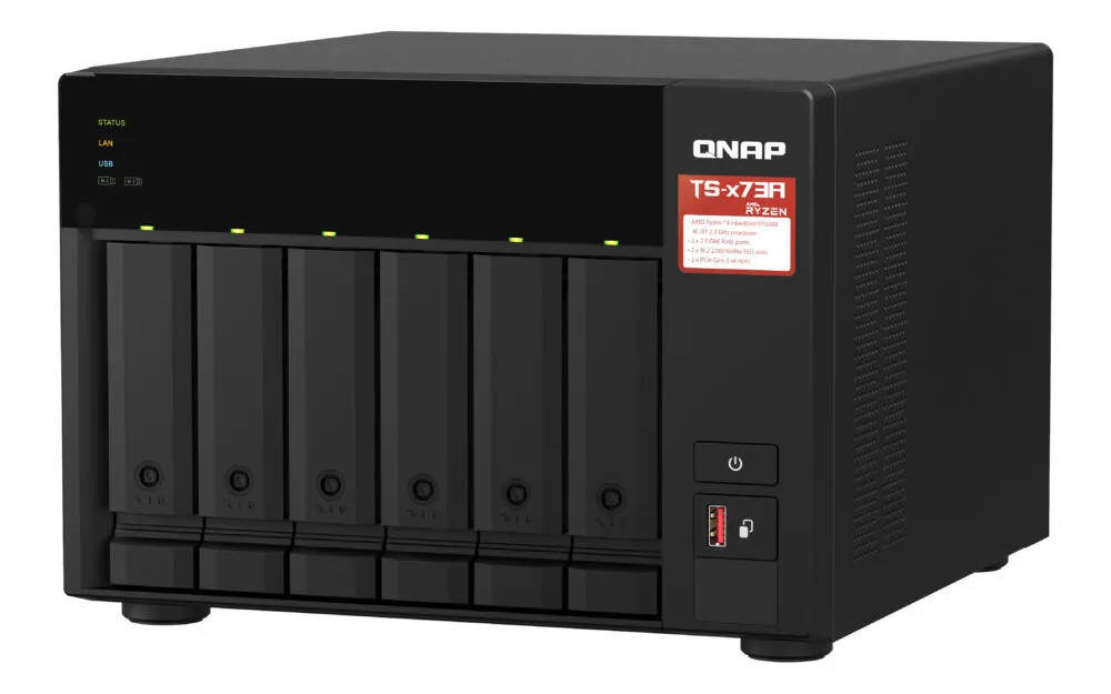 QNAP TS-673A-8G 8 GB TS-673A-8G/18TB-RED Thumbnail 5