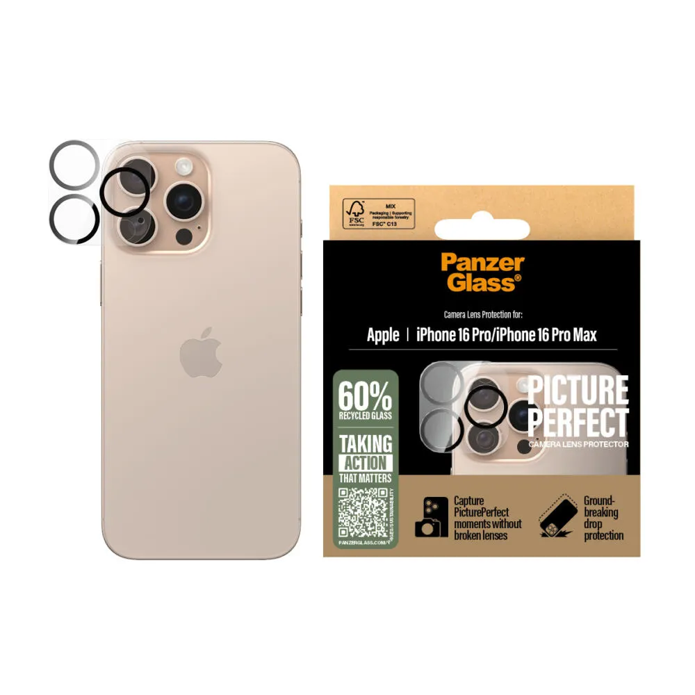 PanzerGlass® PicturePerfect Camera Lens Protector iPhone 16 Pro | 16 Pro Max 1280 Thumbnail 1