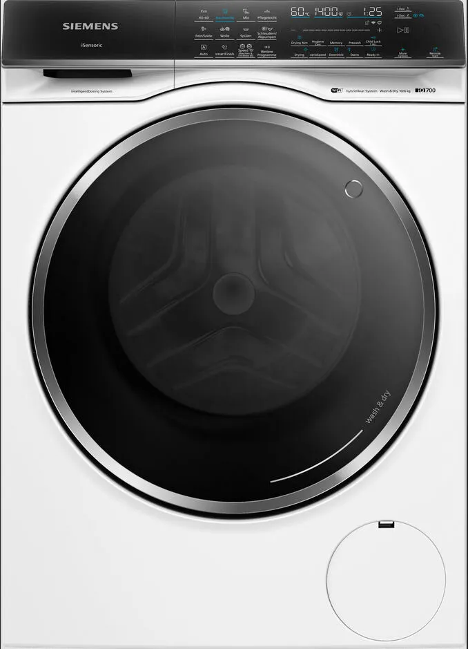 Siemens iQ700 WN54C2A4CH çamaşır kurutma makinesi Solo Önden yüklemeli Beyaz Kurutmalı Çamaşır Makinesi