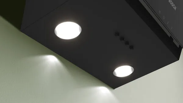 Bosch Serie 2 DWK63PJ61T ocak bacası Duvara monteli Siyah 360 m³/Saat Thumbnail 2