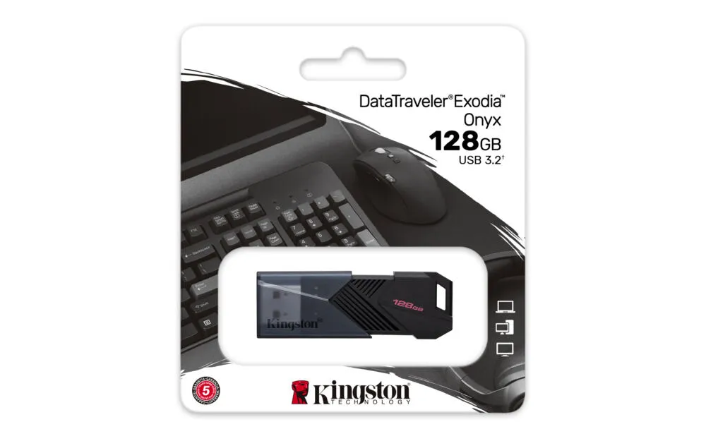 Kingston Technology DataTraveler Exodia Onyx DTXON/128GB 128 GB USB 3.2 Flash Bellek Thumbnail 9