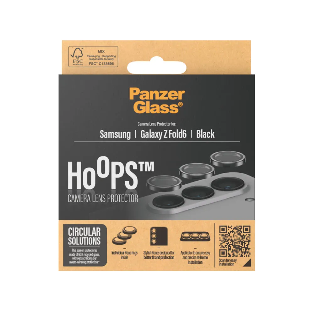 PanzerGlass® Hoops® Camera Lens Protector Black Samsung Galaxy Z Fold6 7373 Thumbnail 3